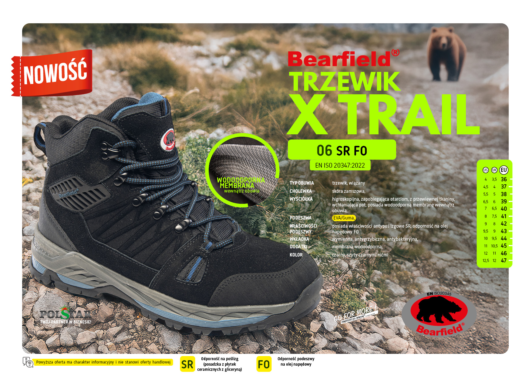 Bearfield X Trail Czarny